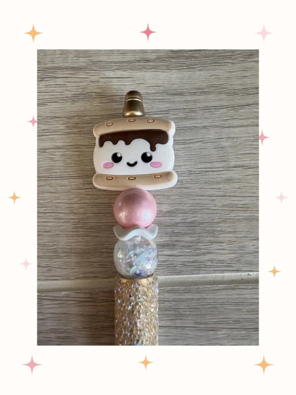 Handmade Smores Beaded Pen